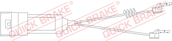 Czujnik zużycia klocka